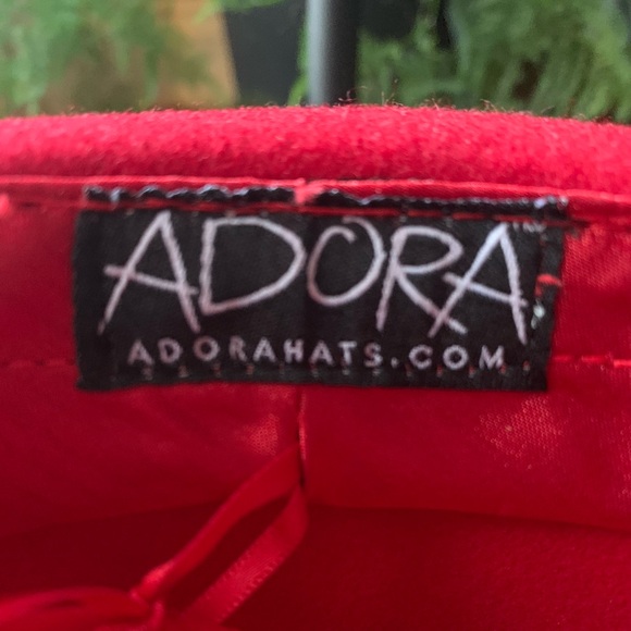ADORA | Red Stylish Hat - Picture 6 of 7